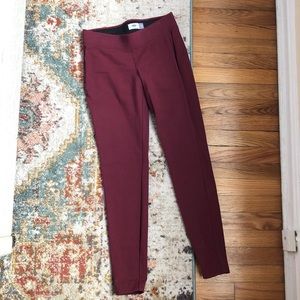 Old Navy Garnet/Maroon cotton Leggings